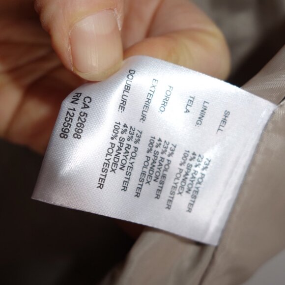 Ellen Tracy Beige Pencil Skirt - Size 6 - Picture 14 of 15